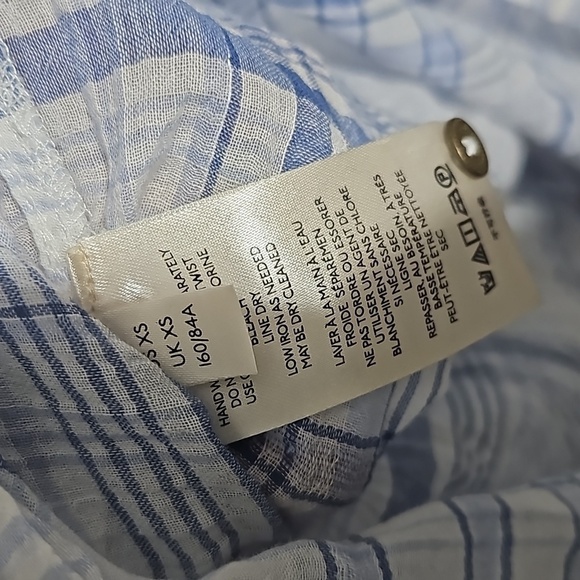 Anthropologie Pilcro and the Letterpress Plaid Blouse Top XS NWT - Picture 7 of 8